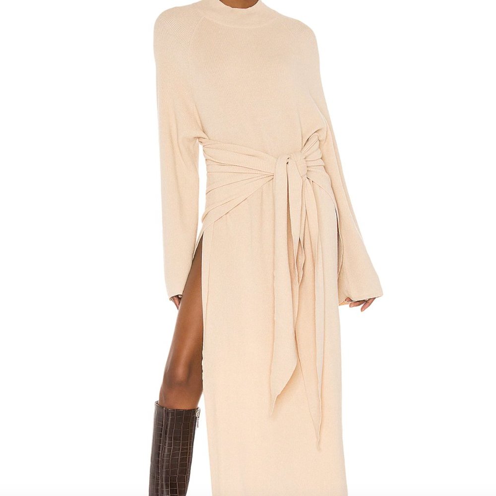 SNDYS Tied Up Knit Dress